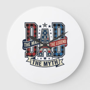 Vintage papa de man de mythe het legendarische T-s Grote Klok
