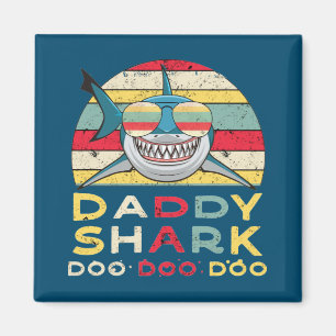 Vintage papa Shark "Doo Doo Doo" Magneet