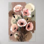 Vintage Papaver Droom Poster (Voorkant)