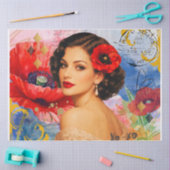 Vintage Papaver Muse Decoupage Vloeipapier Tissuepapier (Craft)