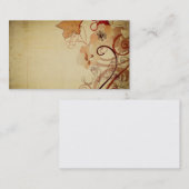 Vintage papaver Visitekaartje (Voorkant / Achterkant)