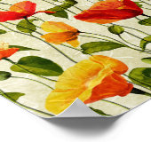 Vintage. Papavers. Poster (Hoek)