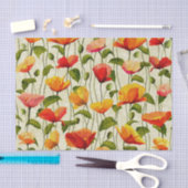 Vintage. Papavers. Tissuepapier (Craft)
