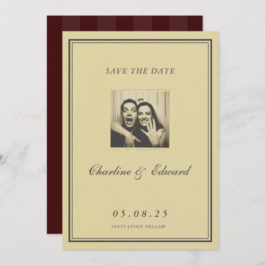 Vintage Papier Nostalgische Photoautomat Save the