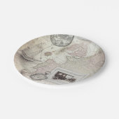 Vintage Papieren Bordje (Gekanteld)