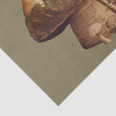 Vintage papierontkoppeling in paddenstoelboek tissuepapier (Detail)