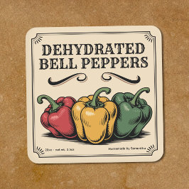 Vintage Paprika Label Sticker