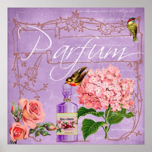 Vintage Parfum Poster (Voorkant)