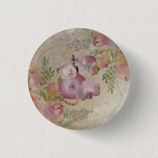 Vintage Parfüm Ronde Button 3,2 Cm (Voorkant)