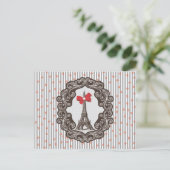 Vintage Parijs Briefkaart (Staand voorkant)