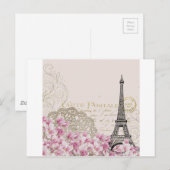 Vintage Parijs Briefkaart (Voorkant / Achterkant)