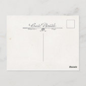 Vintage Parijs Eiffel Tower Cityscape Briefkaart (Achterkant)