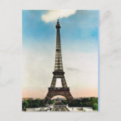 Vintage Parijs, Eiffeltoren Parijs Briefkaart (Voorkant)