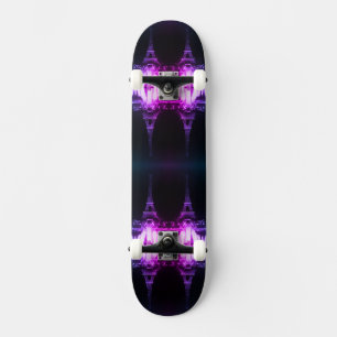 Vintage Parijs Fontains Eiffeltoren nacht Skateboa Persoonlijk Skateboard