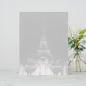Vintage Parijs Fontains Tower Eiffel nacht (Staand voorkant)