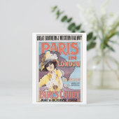 Vintage Parijs in Londen Briefkaart (Staand voorkant)