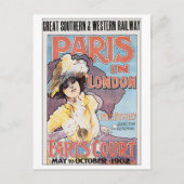 Vintage Parijs in Londen Briefkaart (Voorkant)