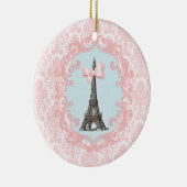 Vintage Parijs Keramisch Ornament (Rechts)