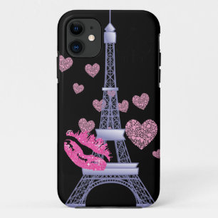 vintage Parijs liefde Eiffel toren iphone 5 hoesje
