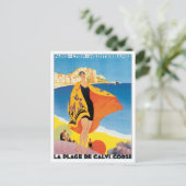 Vintage Parijs Lyon Middellandse Zee Briefkaart (Staand voorkant)