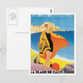 Vintage Parijs Lyon Middellandse Zee Briefkaart (Voorkant / Achterkant)