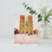 Vintage Parijs, Notre Dame de Paris Briefkaart (Staand voorkant)
