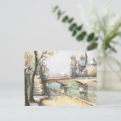 Vintage Parijs, Notre Dame, La Seine Briefkaart (Staand voorkant)