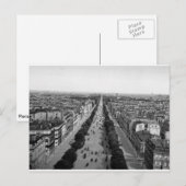 Vintage Parijs panorama c1905 Briefkaart (Voorkant / Achterkant)