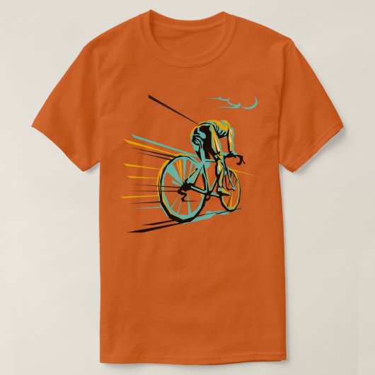Vintage Parijs Roubaix-fietskunst T-shirt (Design voorkant)