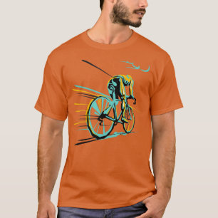 Vintage Parijs Roubaix-fietskunst T-shirt