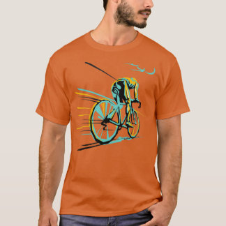 Vintage Parijs Roubaix-fietskunst T-shirt