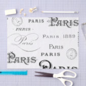 Vintage Parijs typografie Tissuepapier (Craft)