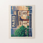 Vintage Paris Arc de Triomphe Reisposter Legpuzzel (Verticaal)