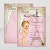 Vintage Paris Baby Borrel Kaart (Voorkant / Achterkant)