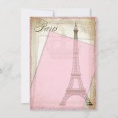 Vintage Paris Baby Borrel Kaart (Achterkant)