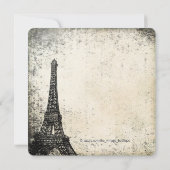 Vintage Paris Baby Borrel Kaart (Achterkant)