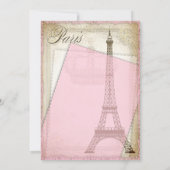 Vintage Paris Baby Borrel Kaart (Achterkant)
