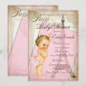 Vintage Paris Baby Borrel Kaart (Voorkant / Achterkant)