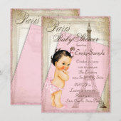 Vintage Paris Baby Borrel Kaart (Voorkant / Achterkant)