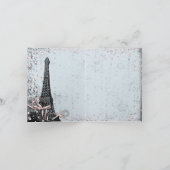 Vintage Paris bedankkaartjes Bedankkaart (Binnen)