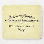 Vintage Paris Biz Kaart Muismat (Voorkant)