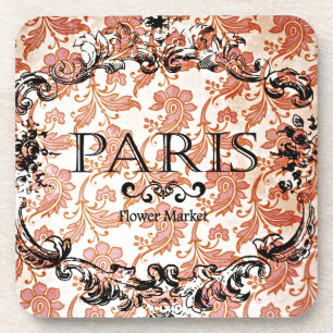 Vintage Paris Damask Bier Onderzetter