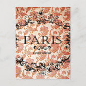 Vintage Paris Damask Briefkaart (Voorkant)