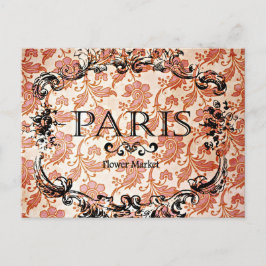 Vintage Paris Damask Briefkaart