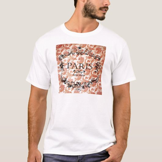 Vintage Paris Damask T-shirt (Voorkant)