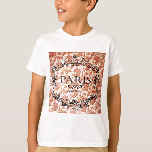 Vintage Paris Damask T-shirt (Voorkant)