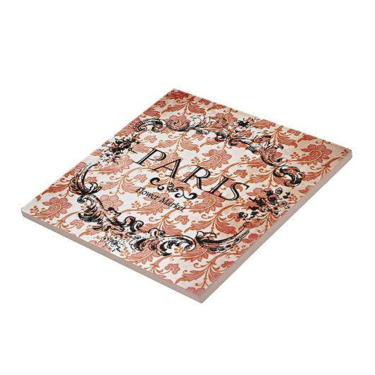 Vintage Paris Damask Tegeltje (Zijkant)