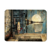 Vintage Paris Eiffel Tower Romantic Travel Art Magneet (Horizontaal)