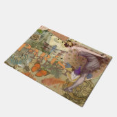 Vintage Paris Flapper Art Deco Pauw Collage Deurmat (Schuin)