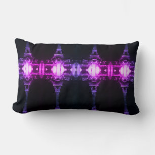 Vintage Paris Fontaines Toren Eiffel nacht Throw P Kussen
